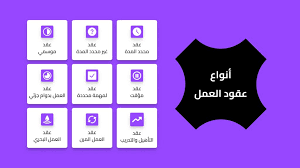 انواع العقود